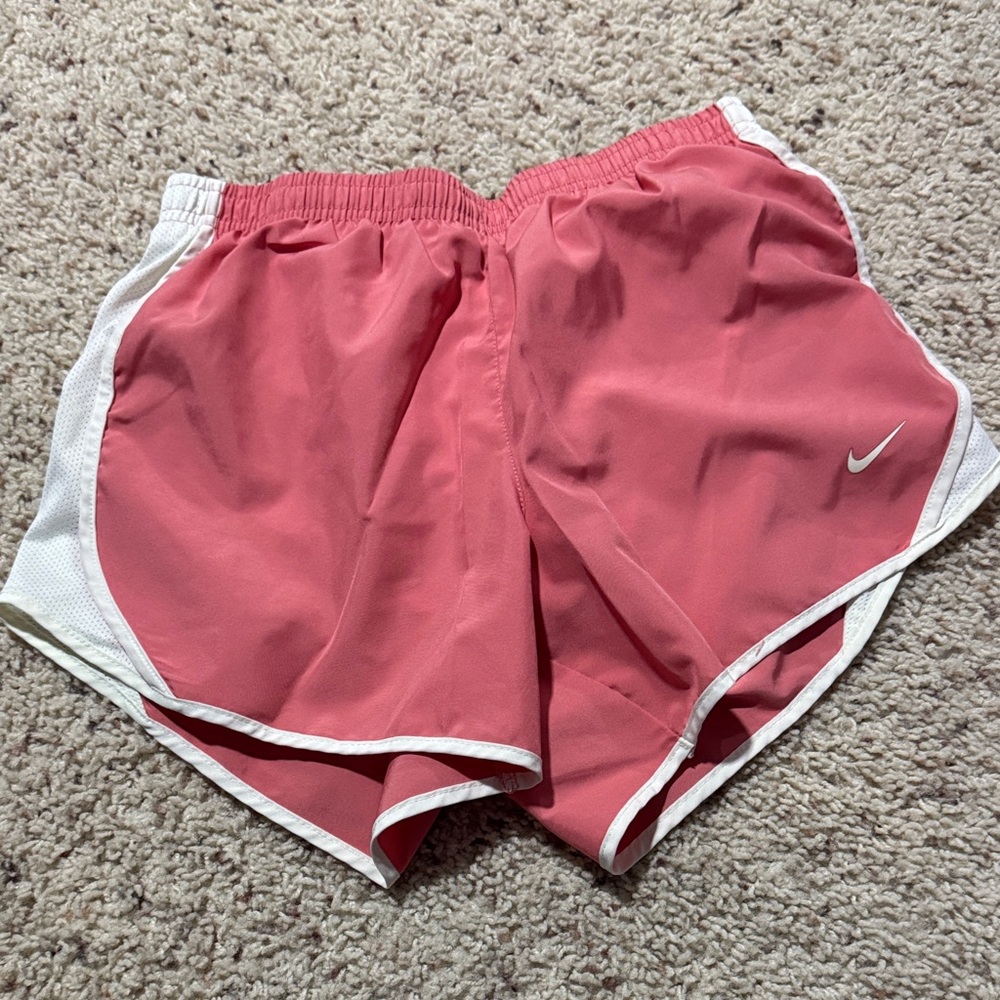Nike Women's Athletic Shorts in Pink and White